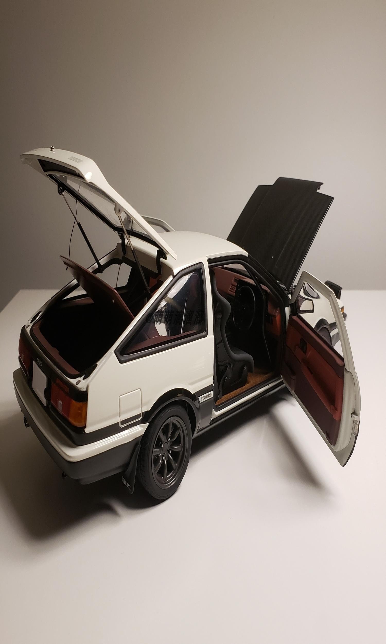 正品autoart奥拓头文字ae86丰田最终树脂汽车模型车模