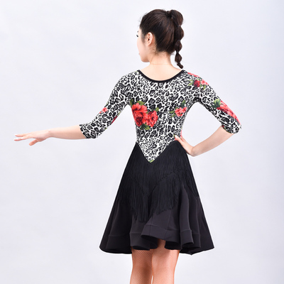 正品欢舞阁拉丁舞跳舞裙子子女成人演出服舞蹈字裙拉丁舞演出服