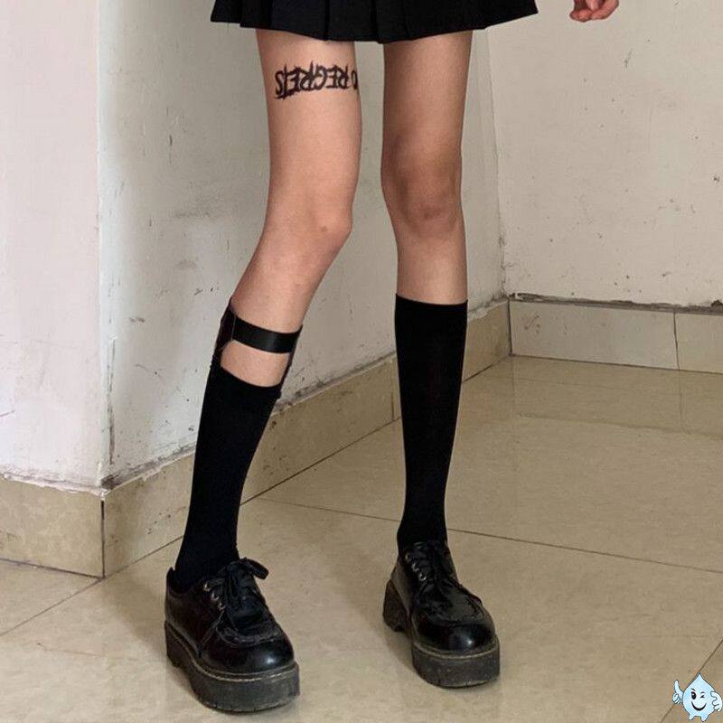 短袜中长防滑超薄女性可爱小腿袜腿环护士夏日短袜