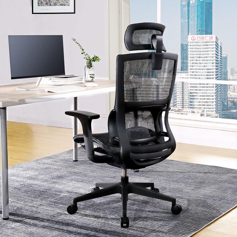 贝尔曼滚轮电脑椅办公椅转椅座椅家用升降人体工学电脑椅