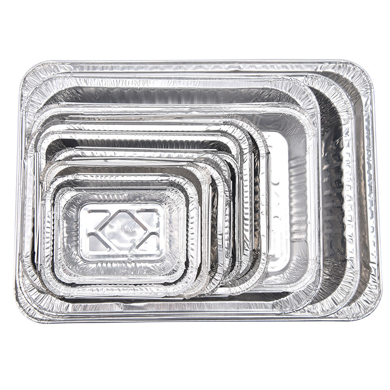 锡纸纸盒加厚烧烤长方形花甲烤盘一次性打包餐具一次性餐盒