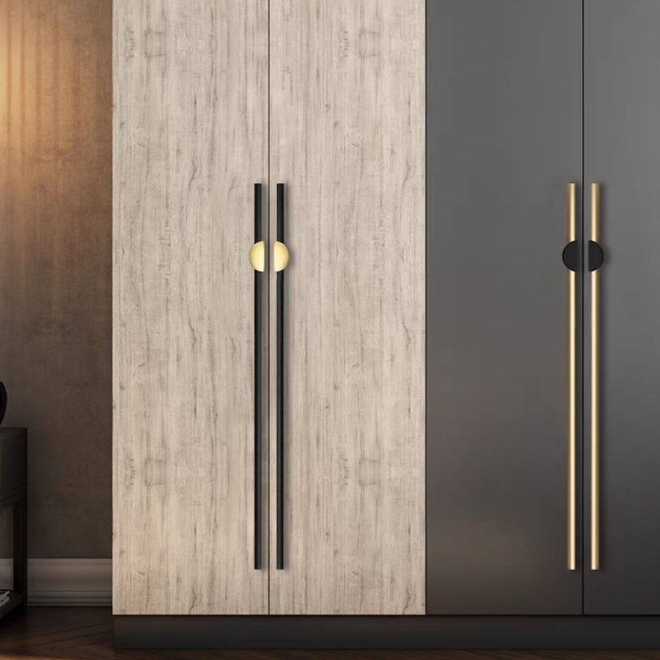 柜门门拉手门把把手大衣衣柜抽屉拉手暗拉黑色小拉手