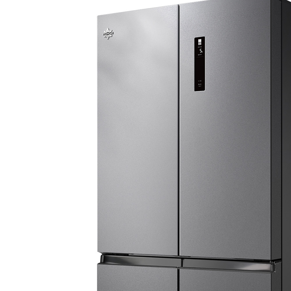 开门格力晶弘415升电冰箱家用四开节能超薄十字厨房冰箱