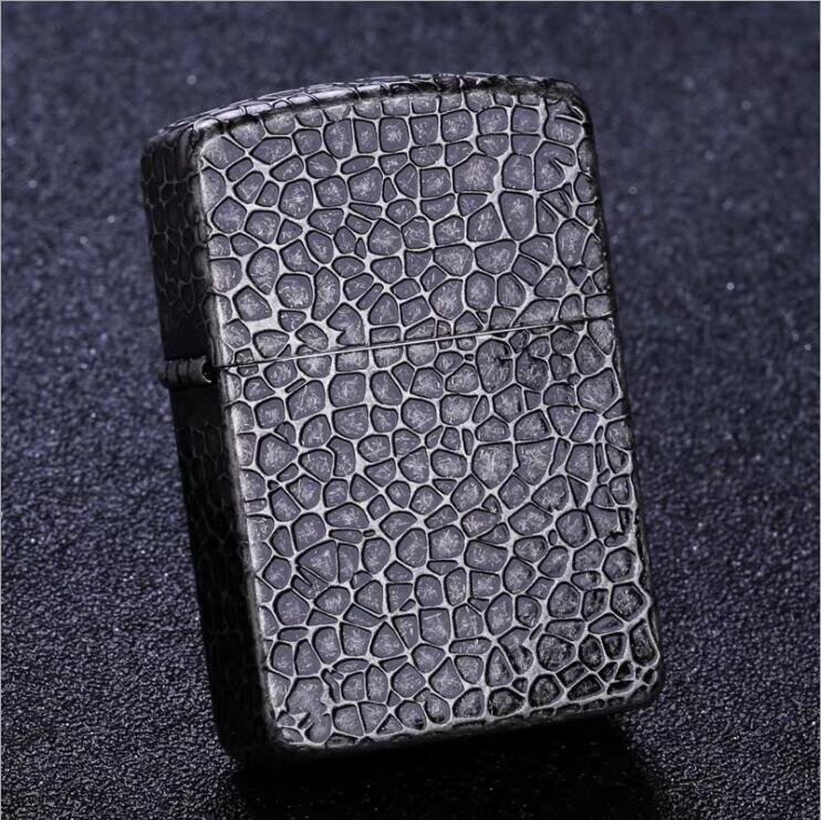 正品佐罗zorro黄铜五面精雕防风煤油打火机陨石zippo
