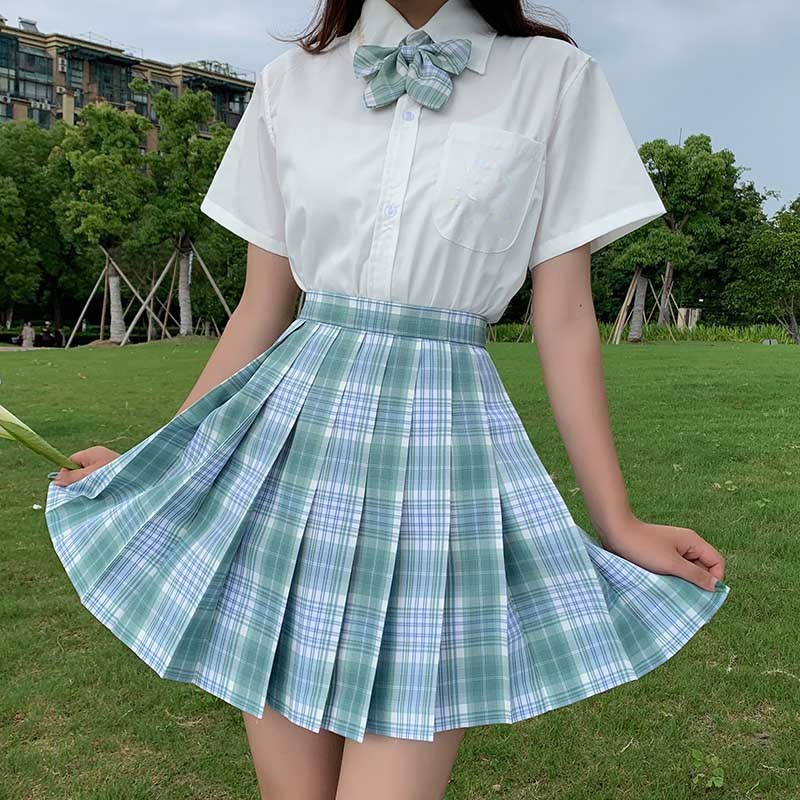 雪松jk格裙套装校服日本制服学生高咸豆花半身裙