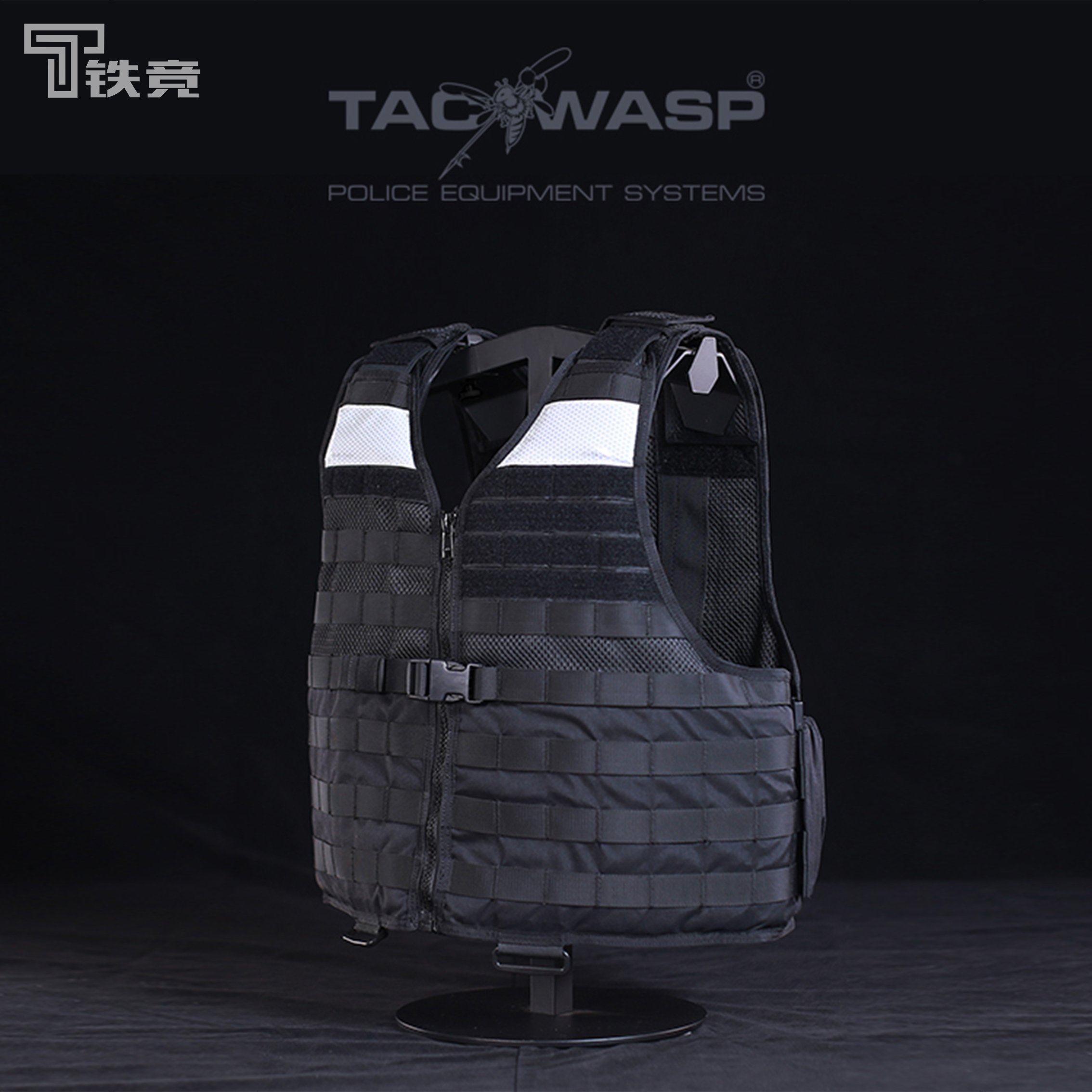 战术巡逻2021铁竞正品3x305黑色勤务背心防刺战术背心