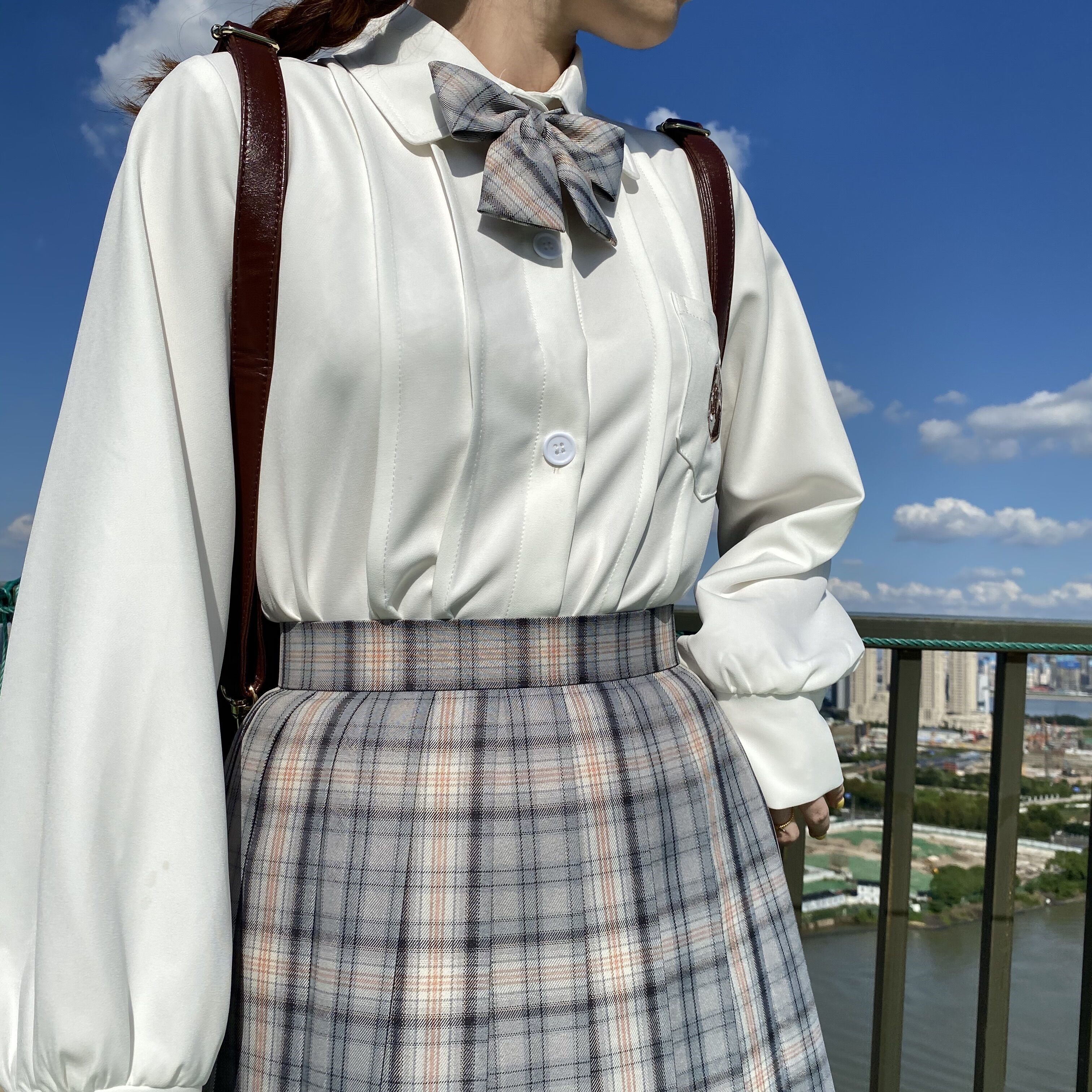 森女学生制服jk多色衬衫长袖白菜高白菜森海cosplay女装