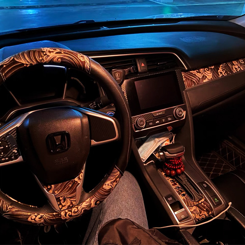 方向盘把套jdm套车改装个性车把通用创意日本方向盘套