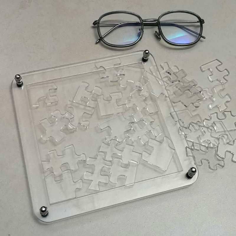 jisawpuzzle29块烧29片十级拼图塑料透明地狱超难拼图