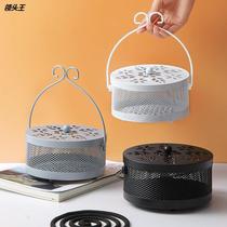 Creative mosquito incense box toilet Hanging Mosquito Incense Rack With Lid Fireproof Home Retro Incense Stove Mosquito Incense Tray Manufacturer