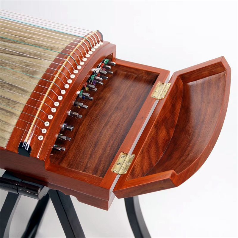 红木正宗仲尼工艺乐器雕刻木雕花梨收藏古筝古筝
