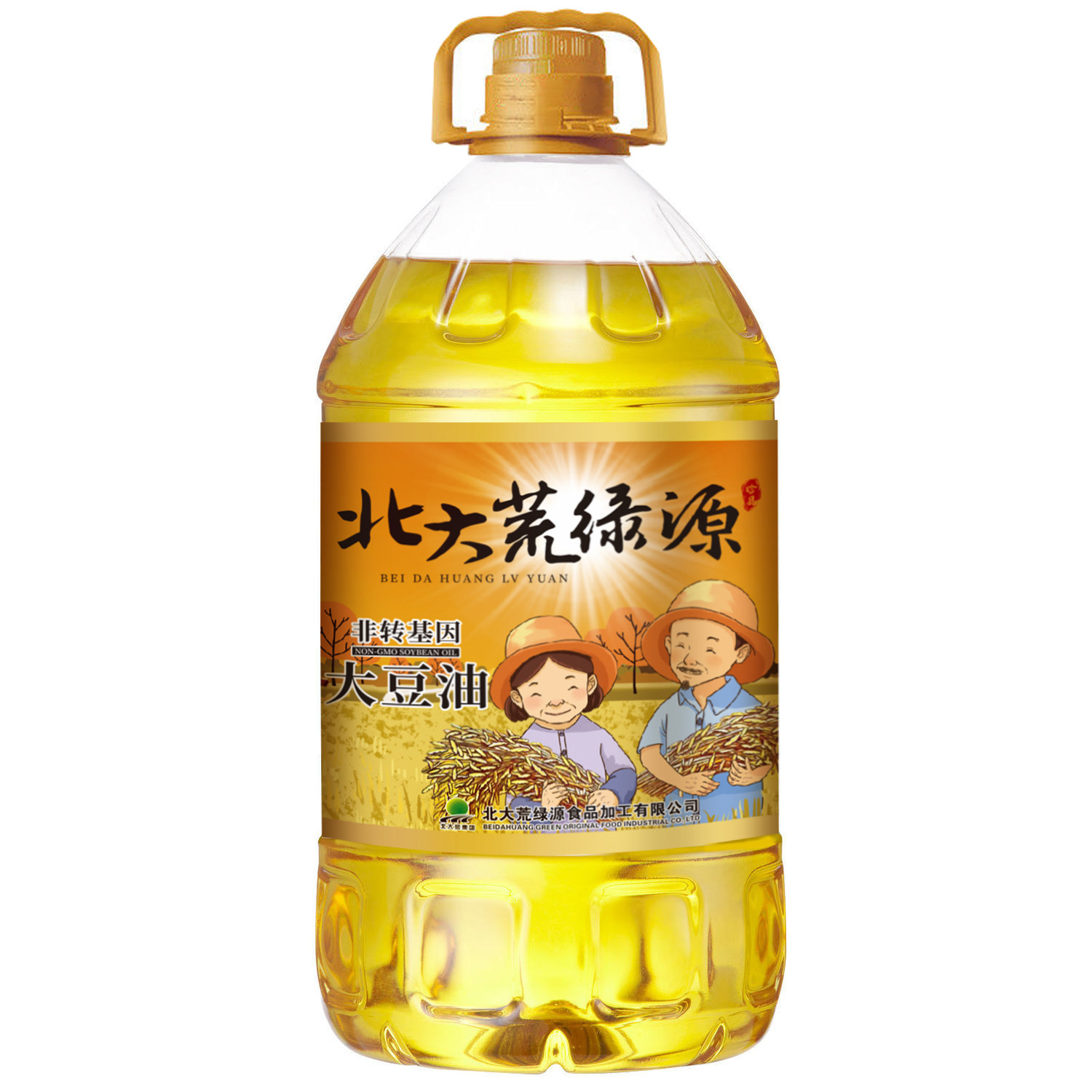 豆油大豆北大荒5l食用油转基因批发餐饮专用一级大豆油