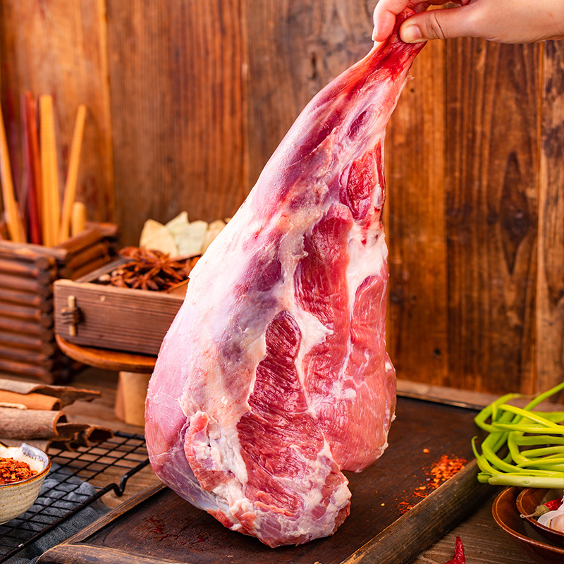 羊腿后腿内蒙古大草原草原羊新鲜冷冻4斤法式根生生羊腿