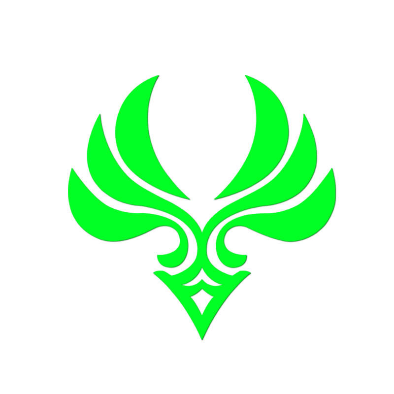 标志原神元素雷电电将军刻晴可莉反光夜光荧光汽车装饰贴