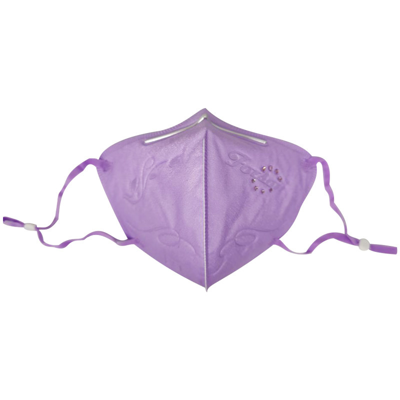 香港foison防晒口罩水钻美颜紫色可爱kn95独立口罩