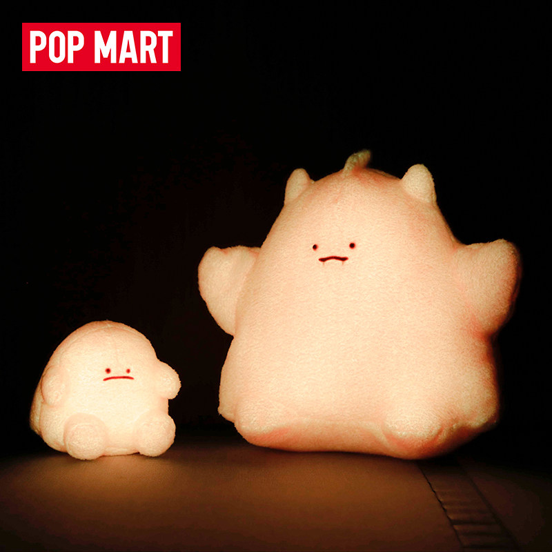 popmart泡泡玛特yuki夜光毛绒白色公仔女生礼物潮流潮玩盲盒