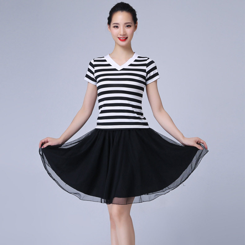 套装广场舞服装新款夏季水兵舞女裙子舞蹈运动服广场舞套装