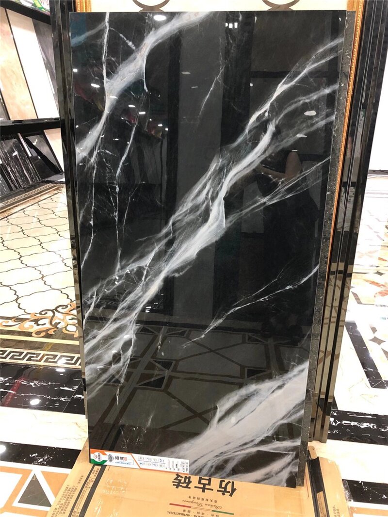 瓷砖深色通体6001200意大利黑白根大餐厅墙砖防滑通体砖