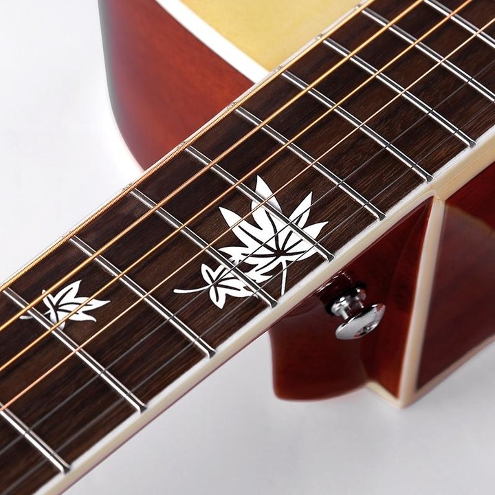 吉他日本rosen卢森g13单板初学者学生男女女用吉他民谣吉他