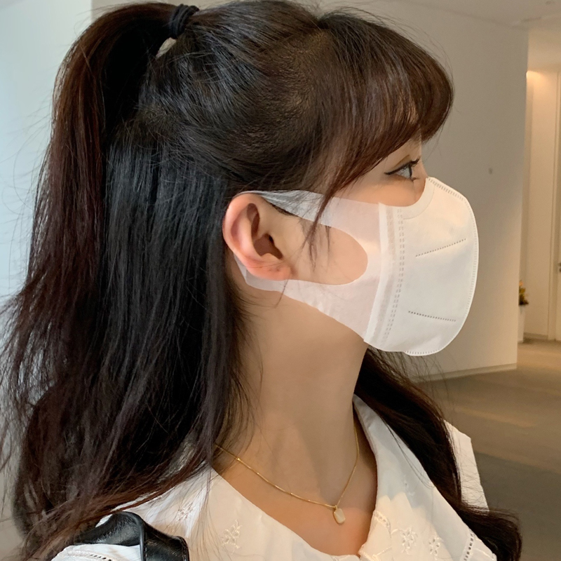 口罩一次性白色女神时尚尚显小号韩国同款3d口罩