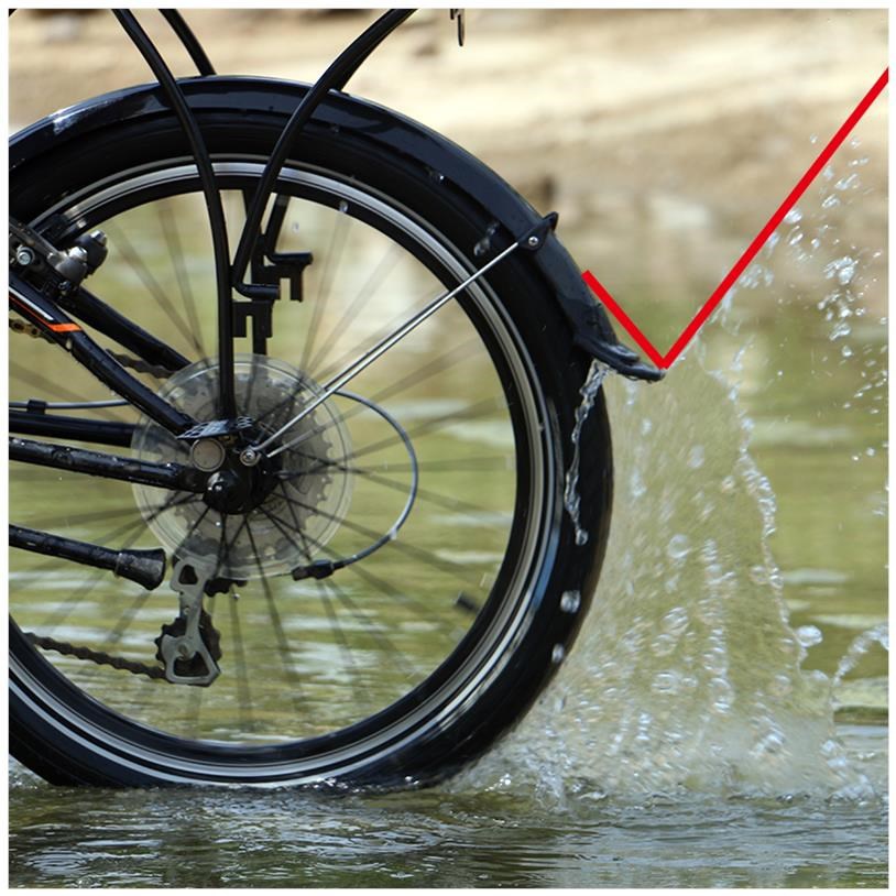 挡泥挡雨加长碟刹14寸20寸16寸板式挡泥板自行车泥除