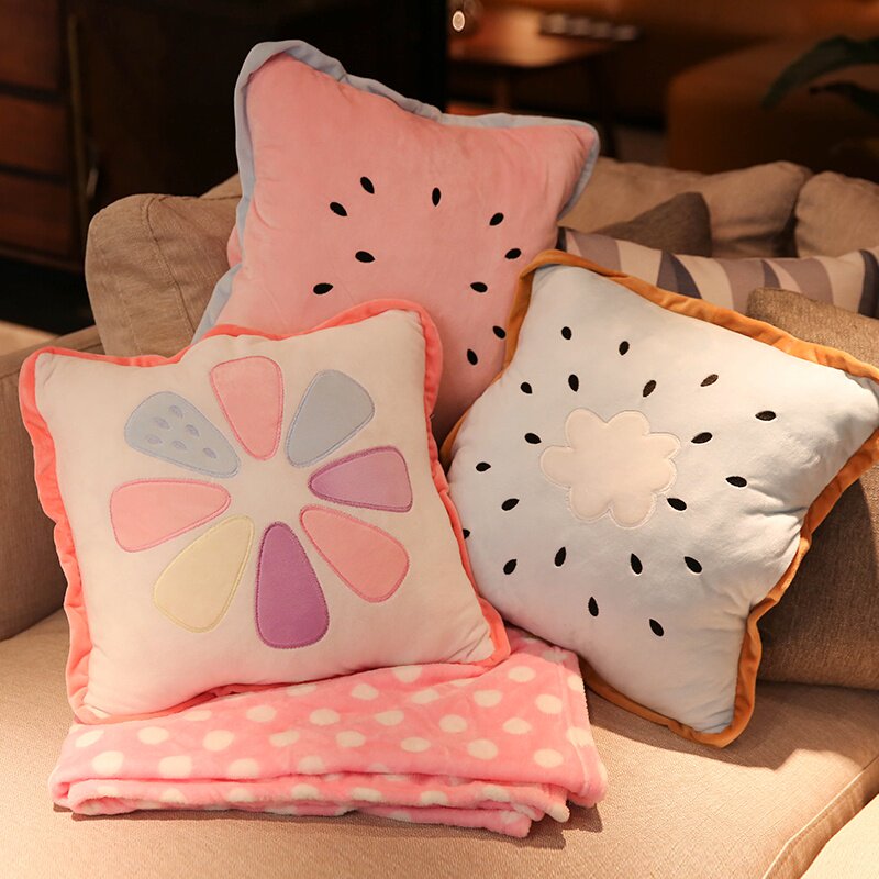 汽车内多功能抱枕被子两用折叠车用夏凉被车上靠枕午睡车载靠垫毯