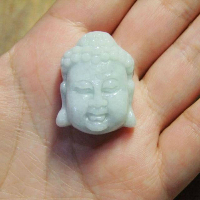 吊坠天然缅甸翡翠佛头挂件大日如来佛吉祥物颈饰颈饰