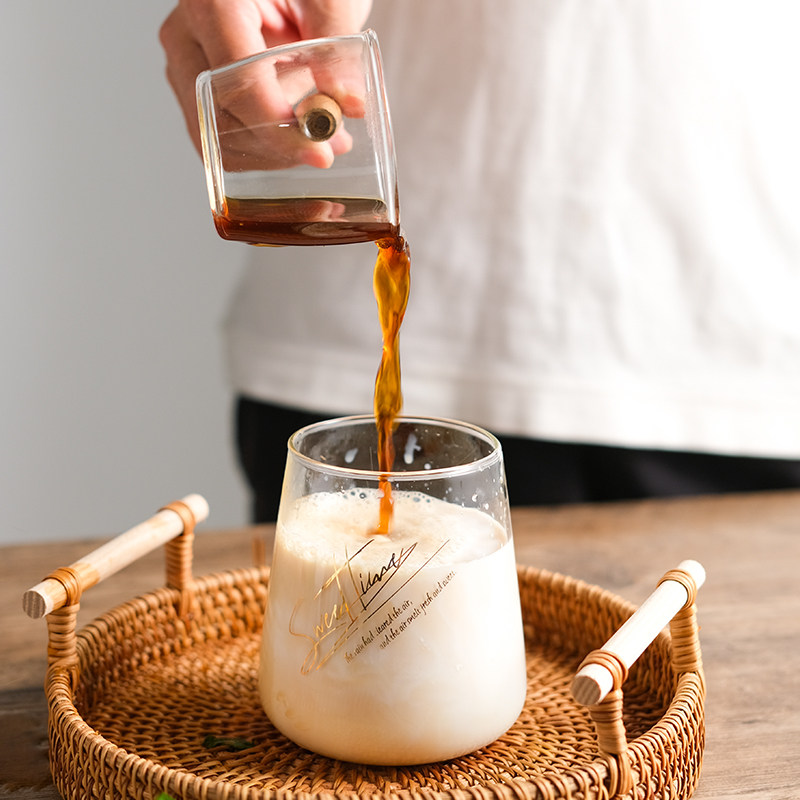 玻璃手柄小奶耐高温酱料碟小奶壶尖嘴咖啡奶杯奶罐