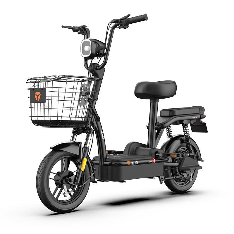 雅迪电动车铅酸锂电池小型电瓶车男女脚踏代步电动电动自行车