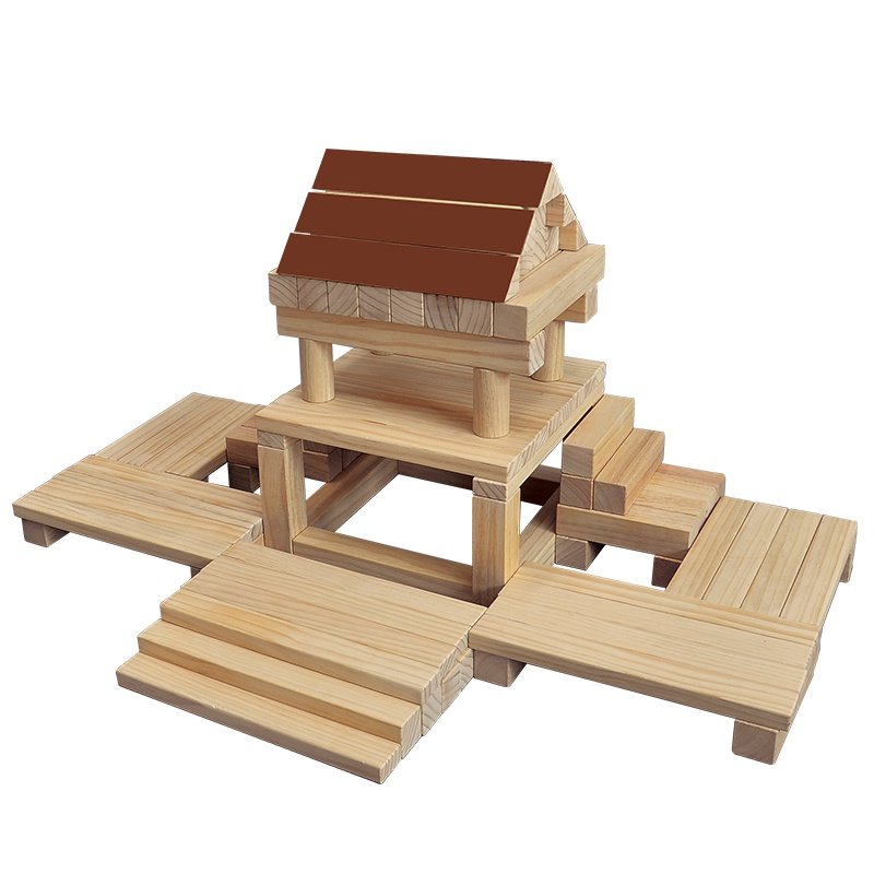 新版主题积木套装小班木质建构幼儿园教具儿童玩具建构