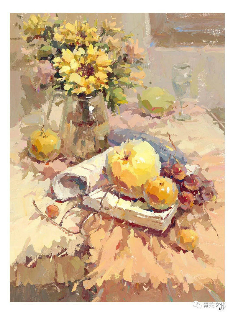 色彩全体考题调色完整临摹范本高联考默写美术绘画新