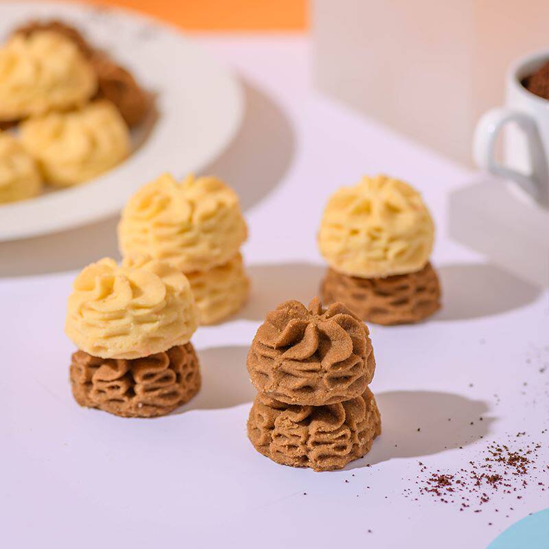 珍妮拜年春节年货新年货零食星座下午茶四味咖啡曲奇饼干