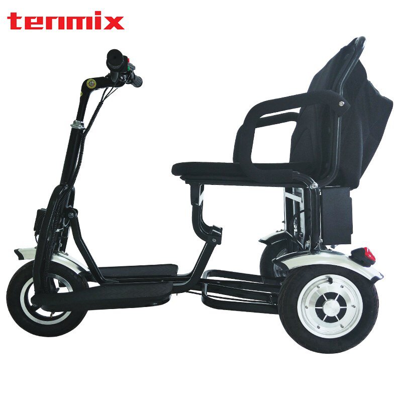 新款德众折叠电动三轮车家用代步小型残疾人便携电动三轮车