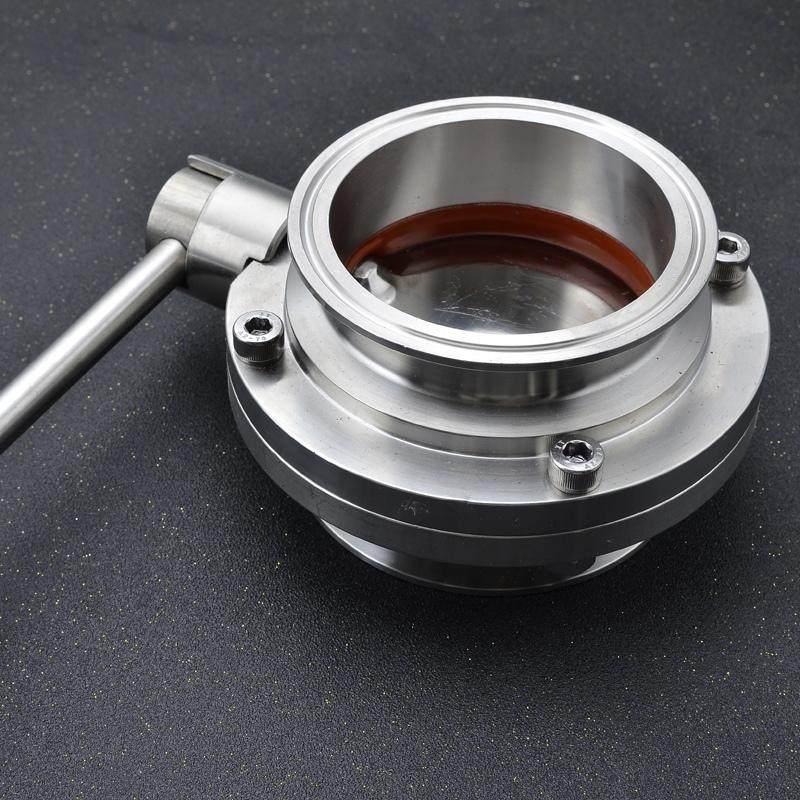 蝶阀卫生手动不锈钢快开套卡箍式快装其他阀门