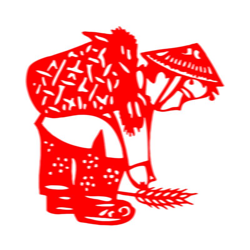 节约粮食剪纸成品窗花手工中国国风传统工艺剪纸