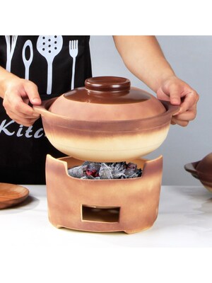 家用炭炉炭火锅炉老式煲汤陶土炉子烧烤取暖港式打边砂锅功效与作用/