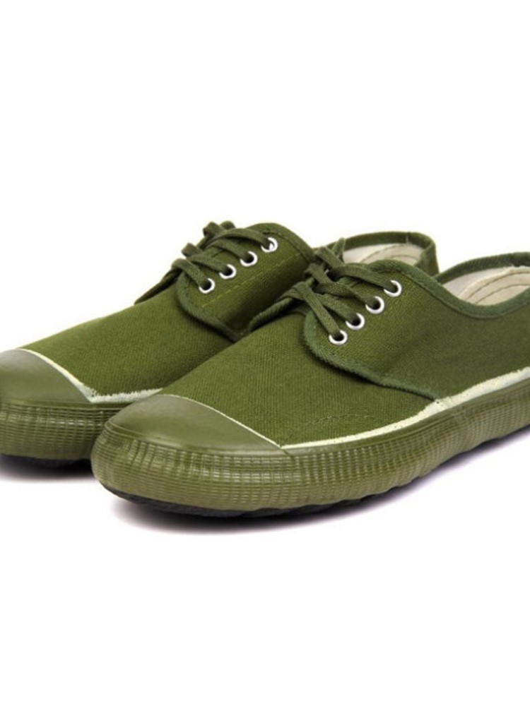 劳保解放鞋耐磨鞋男高工作劳动胶鞋黄帮干活工地劳保鞋军绿帆布鞋