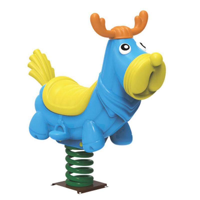 日本bcv幼儿园大型户外公园小区儿童弹簧塑料摇马