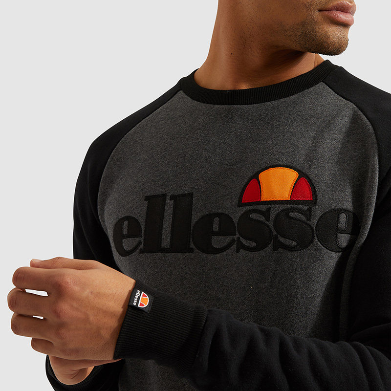 ellesse2020新款男款潮牌街头加绒保暖卫衣长袖袖上运动卫衣