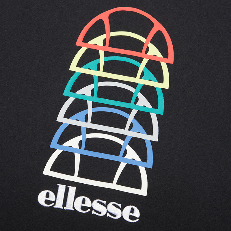 ellesse2021春夏新款男士印花纯棉logo短袖shi11404运动t恤