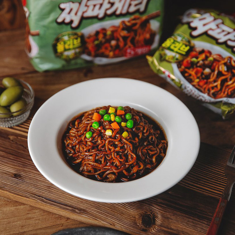 韩国进口农心炸酱5连橄榄油干拌速食方便面韩式冲泡方便面