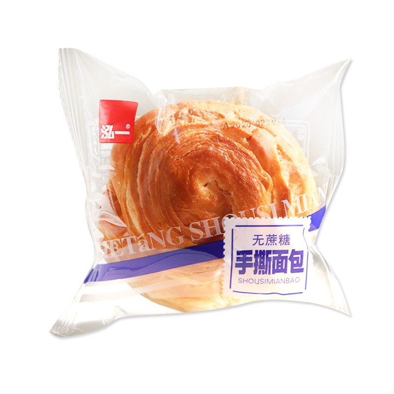 零食泓一一无蔗糖手撕面包整箱2kg早餐夜宵传统西式糕点