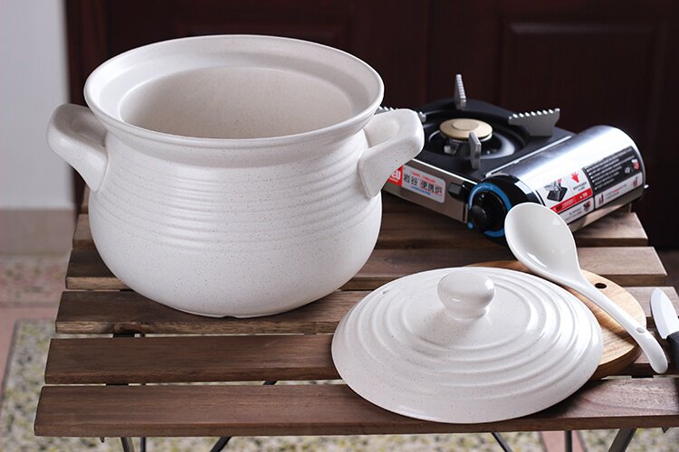 锂辉石耐火陶瓷砂锅釜型炖锅熬粥煲高汤锅明火炖锅