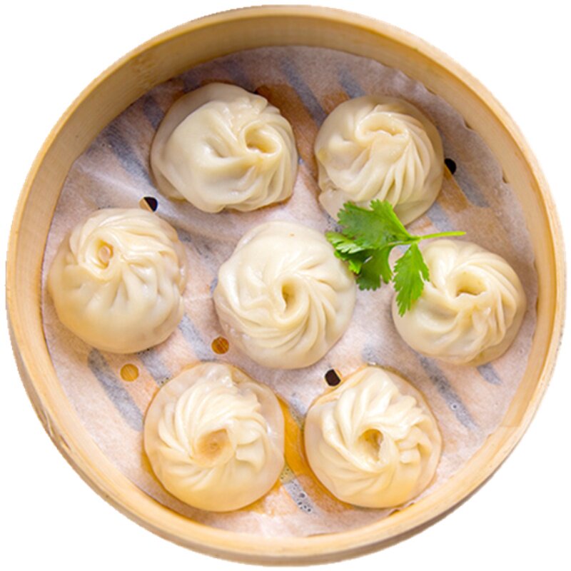 珍味点灌汤包小笼包8个广式早茶点心早餐营养包点