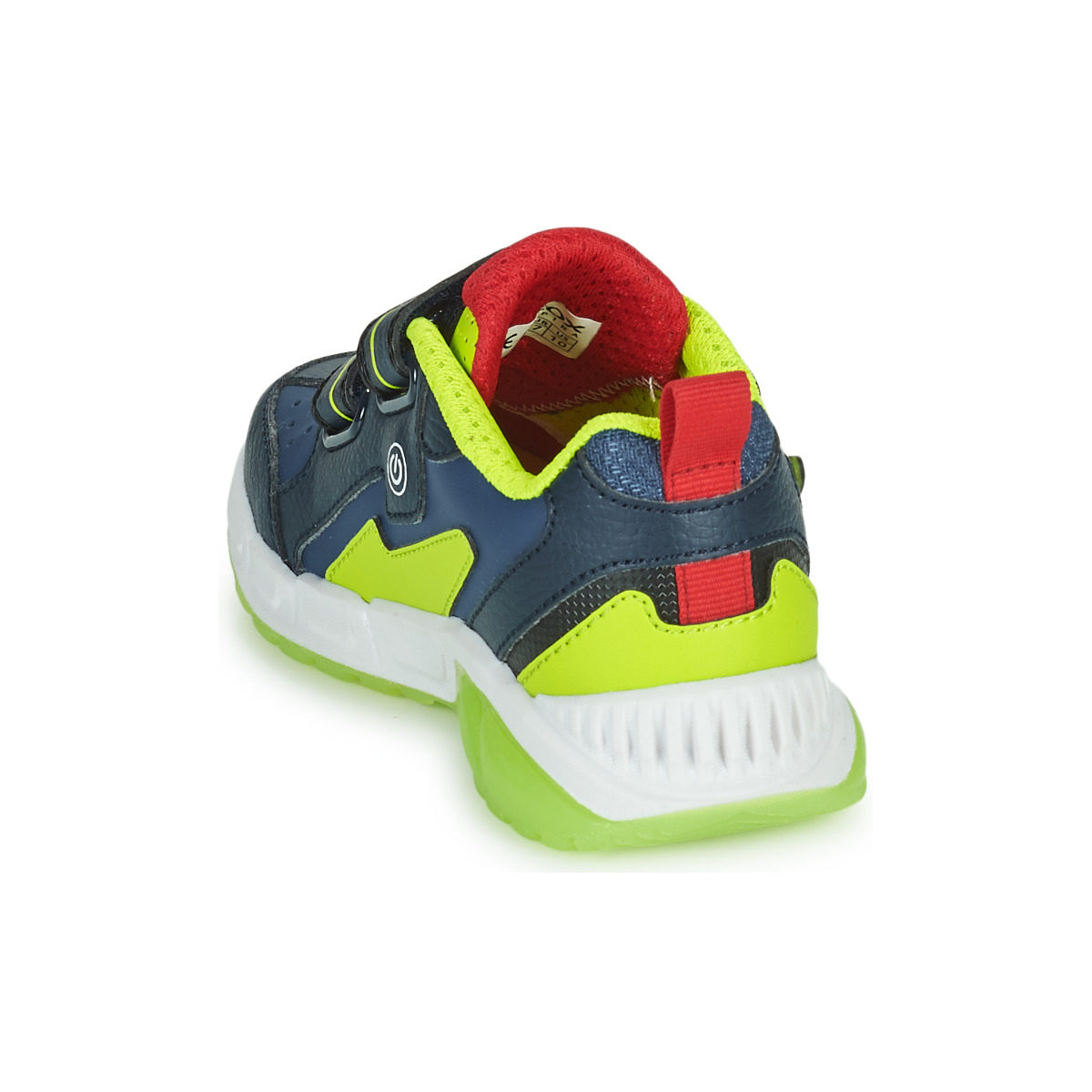 geox健乐士童鞋板鞋春秋男孩海蓝色绿色中帮透气运动鞋