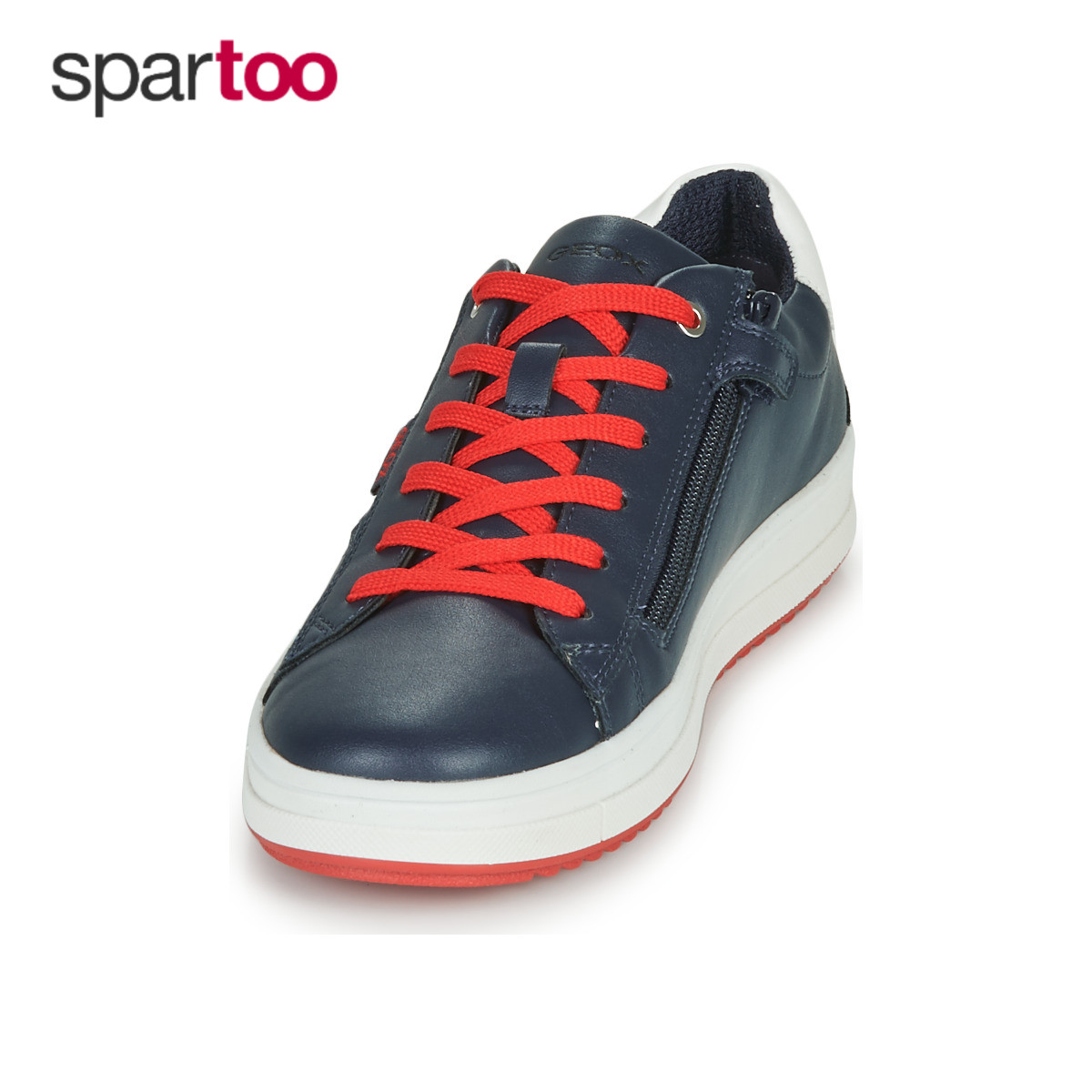 geox健乐士童鞋运动鞋春秋女童运动板鞋球鞋蓝色系带