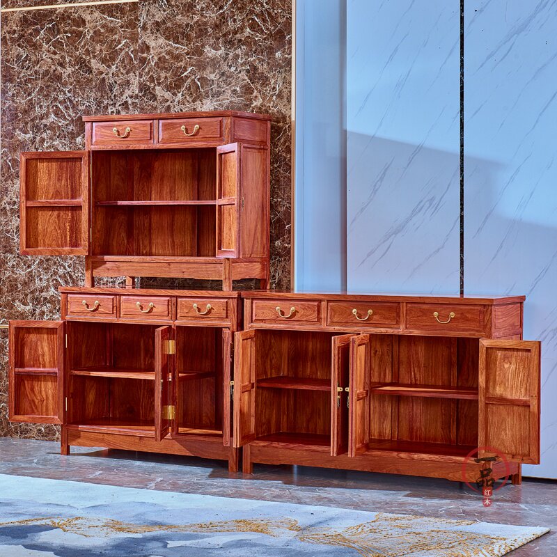 实木储物柜多功能花梨玄关茶水中式新红木紫檀刺猬餐边柜