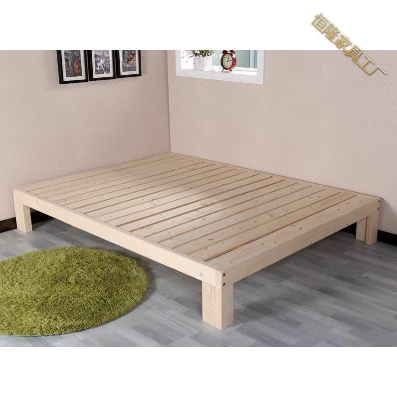床架2020双人15米12米1米架子木床松木床单实木床
