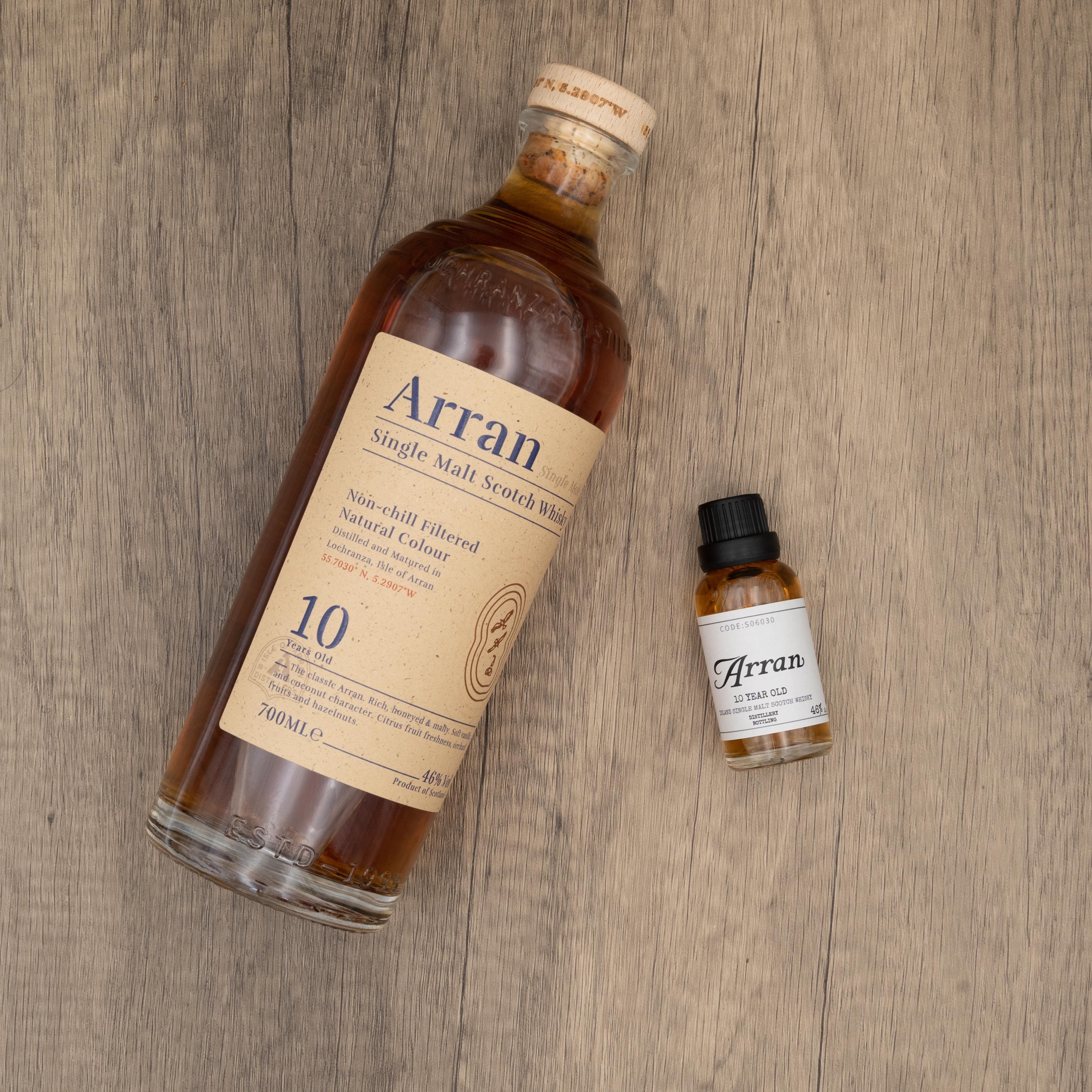 艾伦10年arran苏格兰岛屿区单一麦芽威士忌30ml分享威士忌