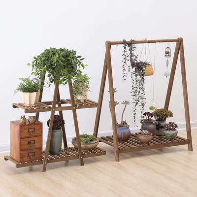 盆架件萝式多绿爬藤肉落地置室内花摆阳台客厅多层物饰品花架子